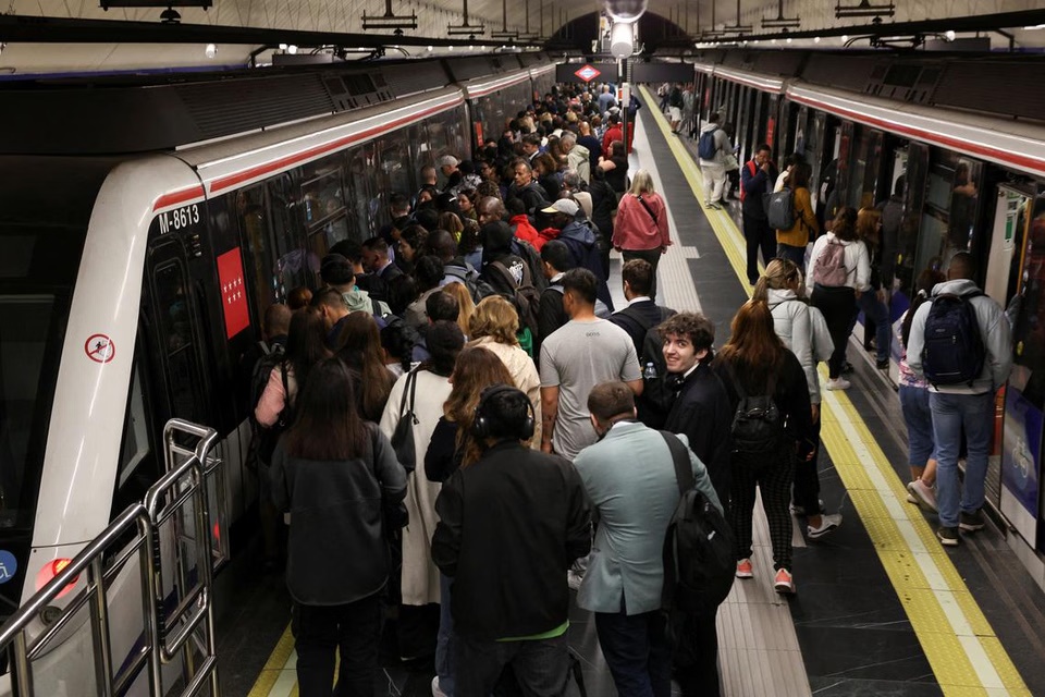 The metro and some trains have restarted operations, although with delays. PHOTO: REUTERS