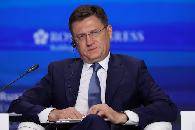 Russia's Deputy Prime Minister Alexander Novak attends a session of the Russian Energy Week international forum in Moscow, Russia, October 15, 2025. REUTERS/Ramil Sitdikov