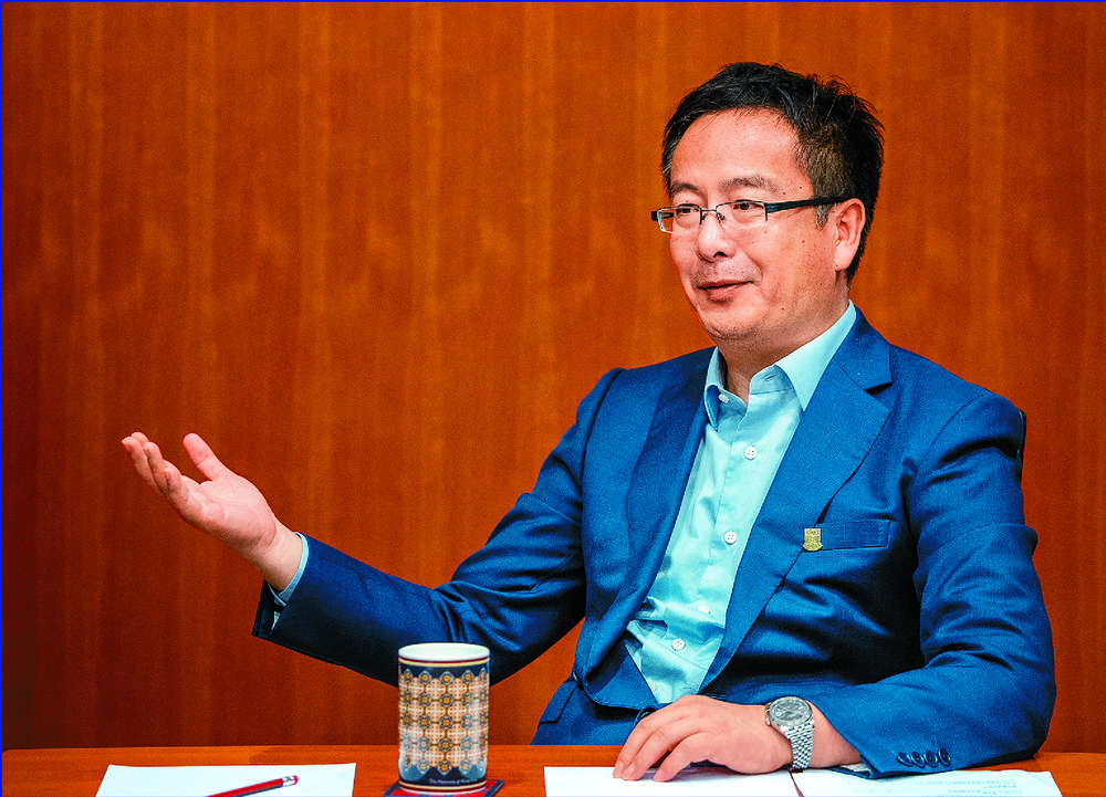 The next step for HKU is to establish an institute of supply chain management, according toMax Shen.SING TAO The next step for HKU is to establish an institute of supply chain management, according toMax Shen.SING TAO