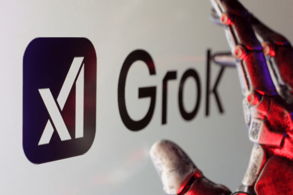 xAI and Grok logos are seen in this illustration taken, February 16, 2025. REUTERS/Dado Ruvic/Illustration 