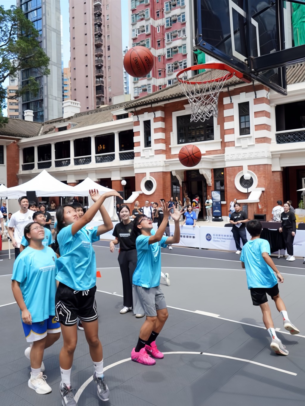 The Jockey Club Believe & Bounce Basketball Programme is expected to benefit more than 32,000 people. The Jockey Club Believe & Bounce Basketball Programme is expected to benefit more than 32,000 people.