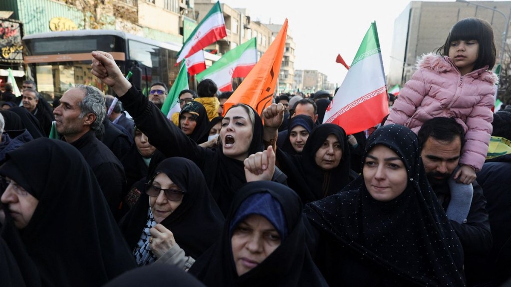 Pro-government rally in Tehran. Reuters