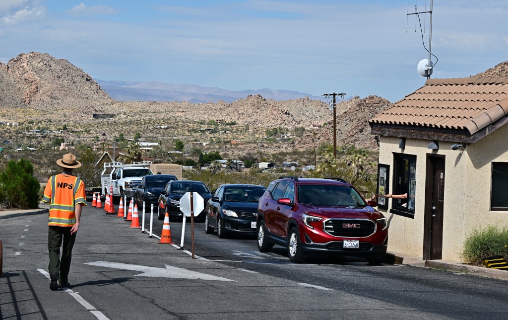 The US national park in southeastern California, located in both the Mojave and Colorado deserts, has remained open and accessible since the shutdown began. Some visitor services are limited or closed, with entrance fees not collected as a limited staff of maintenance personnel remain on duty.  Photo by FREDERIC J. BROWN / AFP