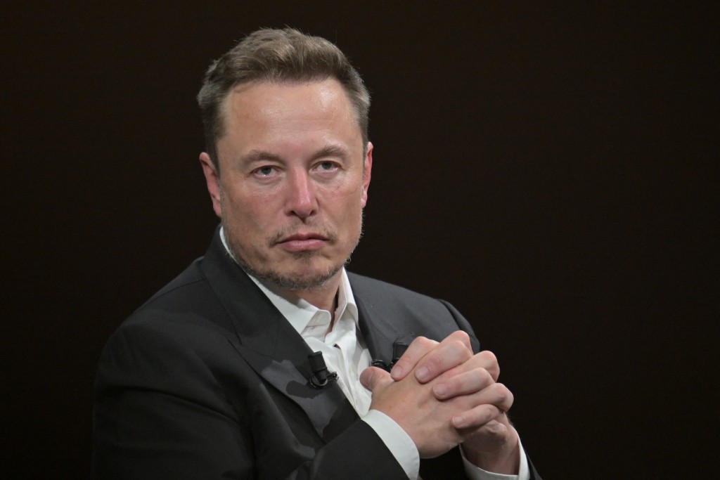 Photo by ALAIN JOCARD / AFP  SpaceX, Twitter and electric car maker Tesla CEO Elon Musk looks on as he speaks during his visit at the Vivatech technology startups and innovation fair at the Porte de Versailles exhibition center in Paris, on June 16, 2023.