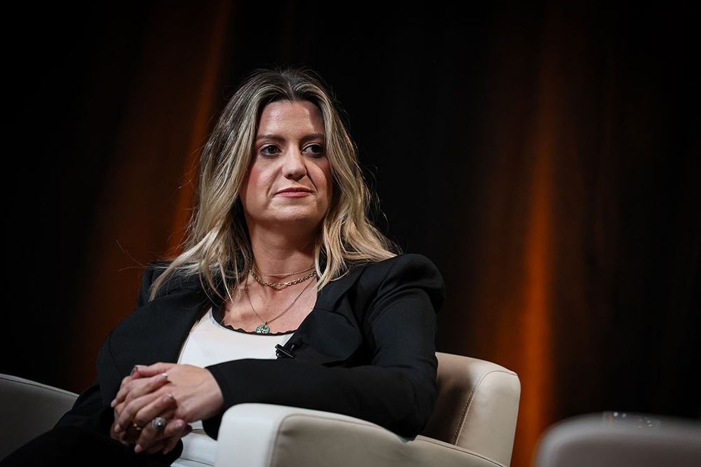 CEO Keily Blair has said OnlyFans reviews “100 percent” of content on the platform. REUTERS/Brendan McDermid