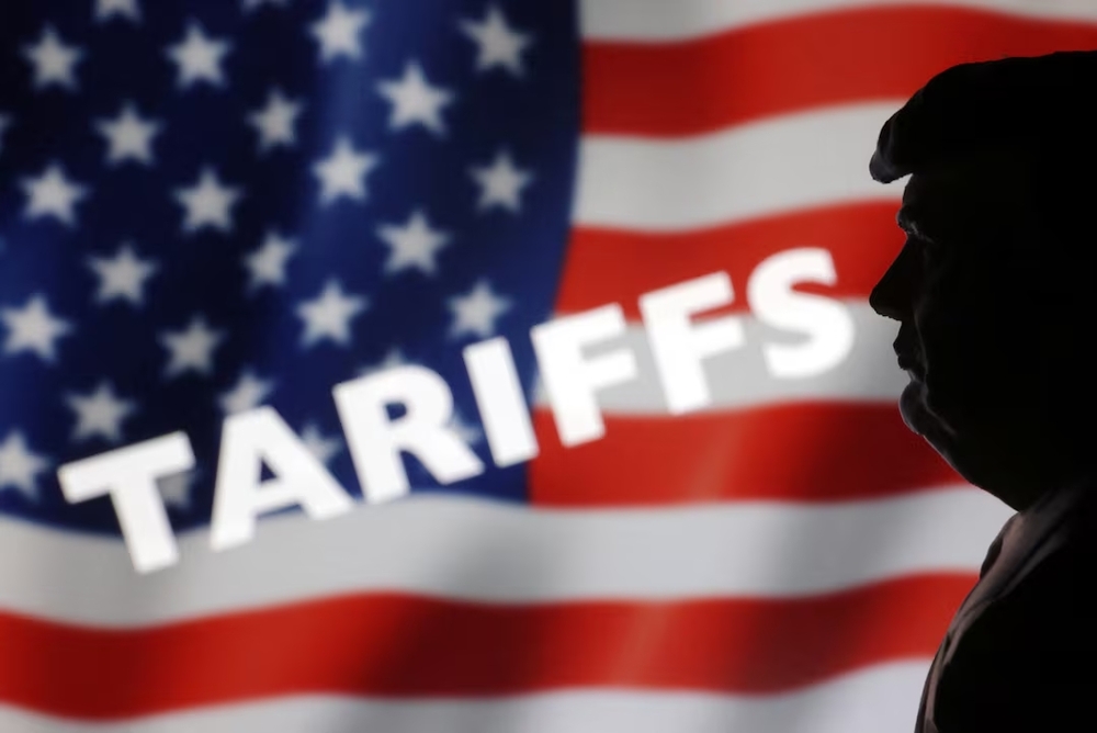 A 3D-printed miniature model of U.S. President Donald Trump, U.S. Flag and word 'Tariffs' are seen in this illustration. (Reuters) A 3D-printed miniature model of U.S. President Donald Trump, U.S. Flag and word 'Tariffs' are seen in this illustration. (Reuters)