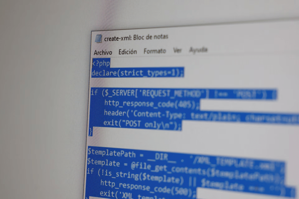 PHP code is displayed on a computer in Guernica, Spain, October 22, 2026. Government websites across Europe went dark on October 21, as operators raced to patch two critical vulnerabilities in PHP, one of the most widely used programming languages on the web. REUTERS/Vincent Wes