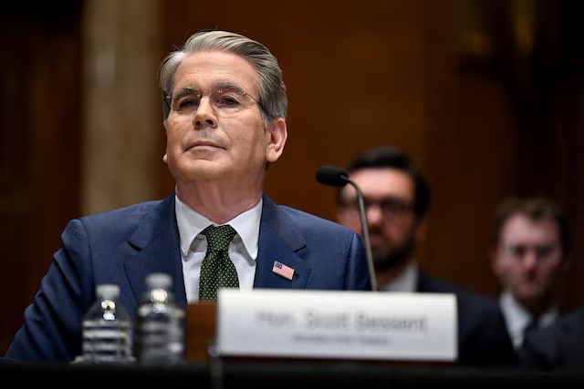 U.S. Treasury Secretary Scott Bessent in Capitol Hill in Washington, D.C., U.S., April 22, 2026. REUTERS/Annabelle Gordon/File Photo 