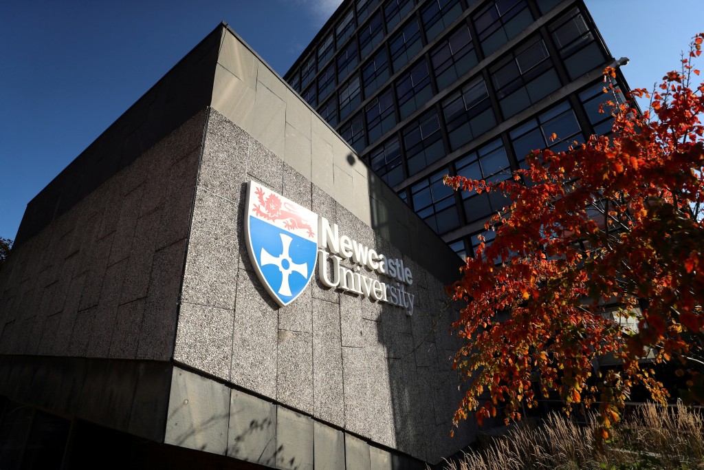 A general view of Newcastle University in Newcastle, Britain October 6, 2020. (Reuters)