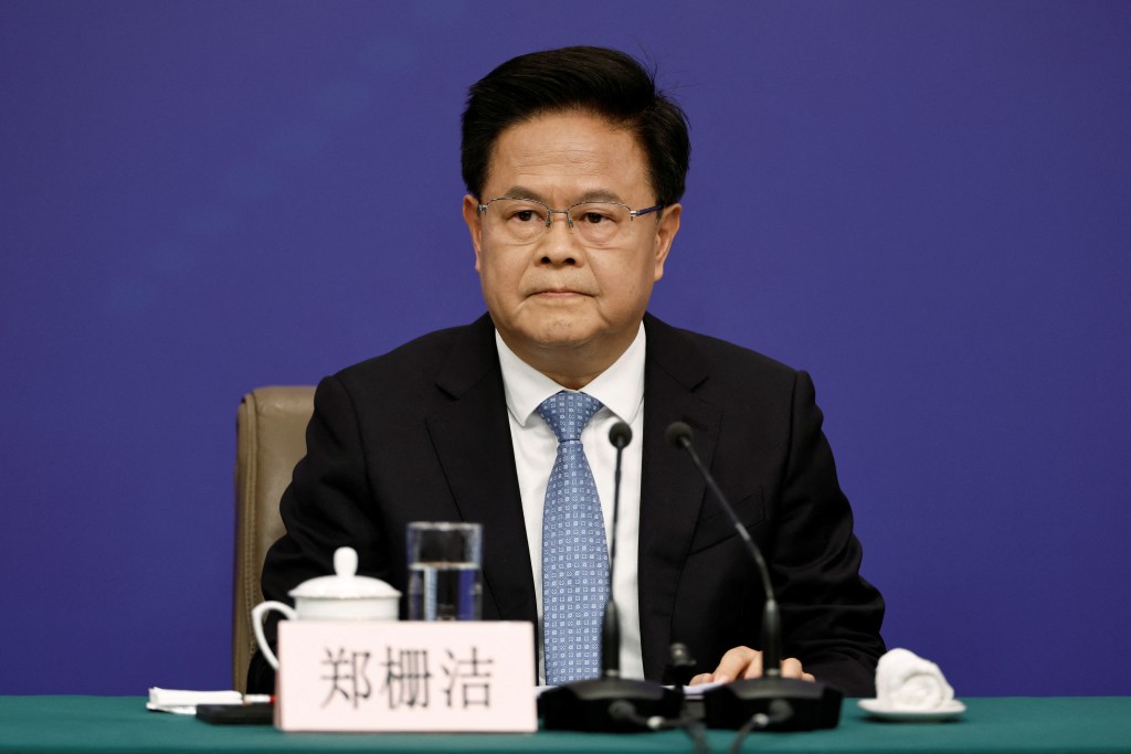 National Development and Reform Commission (NDRC) Chairman Zheng Shanjie attends a press conference on the sidelines of the National People's Congress (NPC), in Beijing, China March 6, 2024. REUTERS/Tingshu Wang