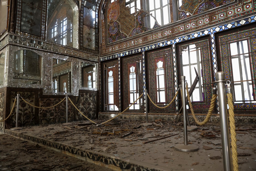 Debris at the historical monument Golestan Palace after it was damaged in an Israeli and U.S. strike, amid the U.S.-Israeli conflict with Iran, in Tehran, Iran, March 3, 2026. (Reuters)