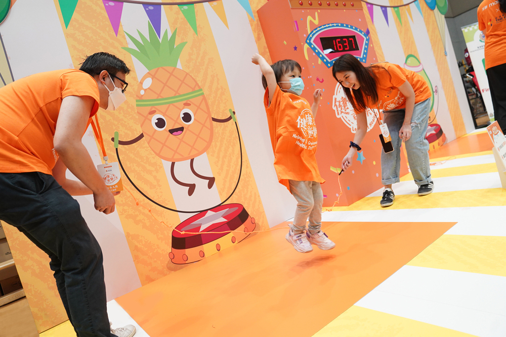 Participants helped raise money at the game booth.