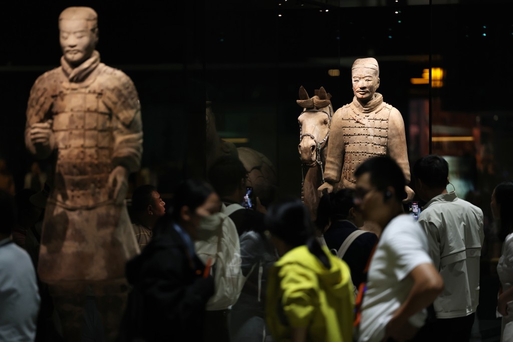 Exhibition Hall of Pit 2, Museum of the Terracotta Army of Emperor Qin Shi Huang. (XINHUA)