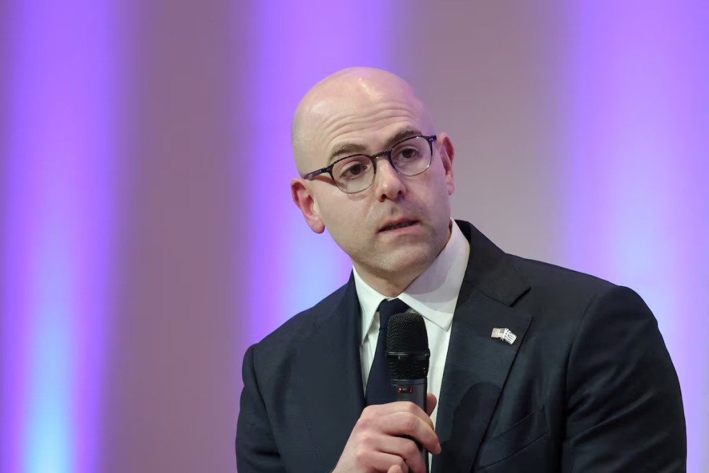 Federal Reserve Board Governor Stephen Miran speaks on "Regulations, the Supply Side, and Monetary Policy" during the Delphi Economic Forum Lecture event, at the National Gallery in Athens, Greece, January 14, 2026. REUTERS