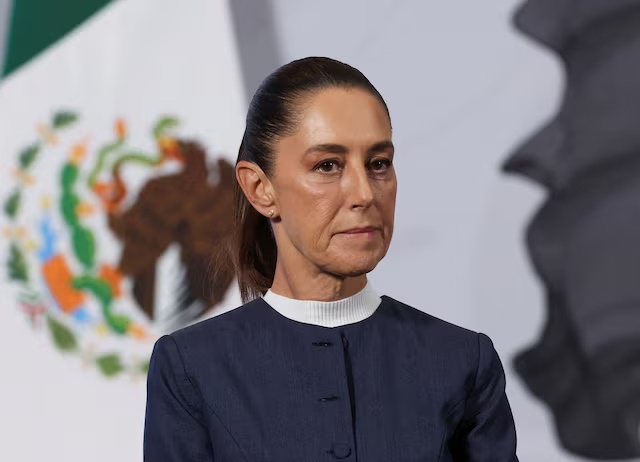 Mexico's President Claudia Sheinbaum attends a press conference at the National Palace in Mexico City, Mexico, November 3, 2025. REUTERS/Henry Romero/File Photo