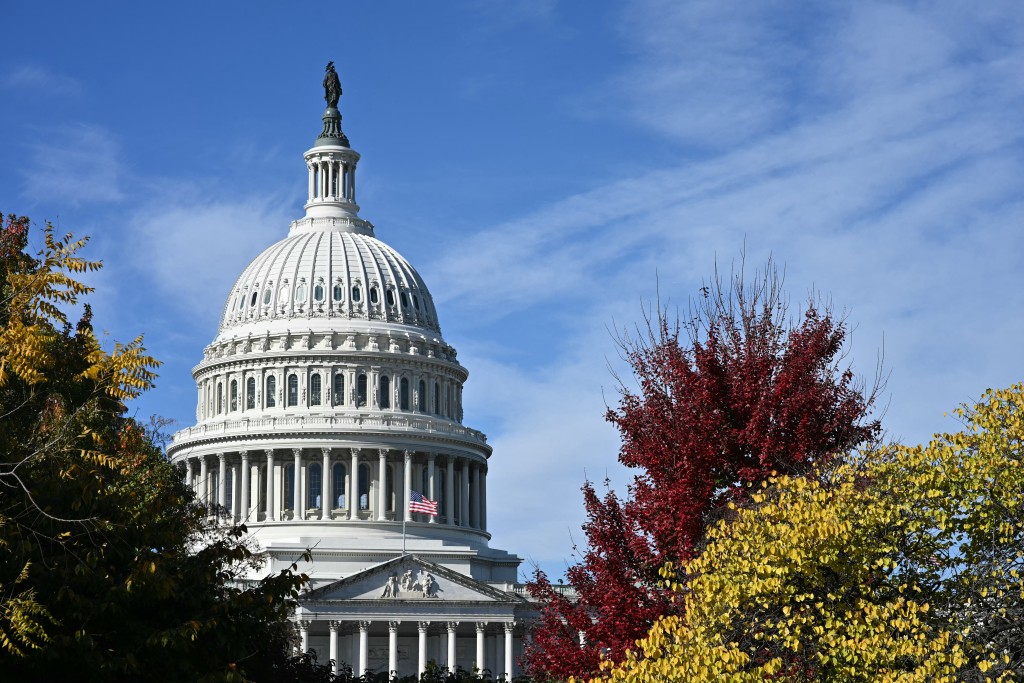Photo by MANDEL NGAN / AFP  A view of the US Capitol in Washington, DC, on November 5, 2025.