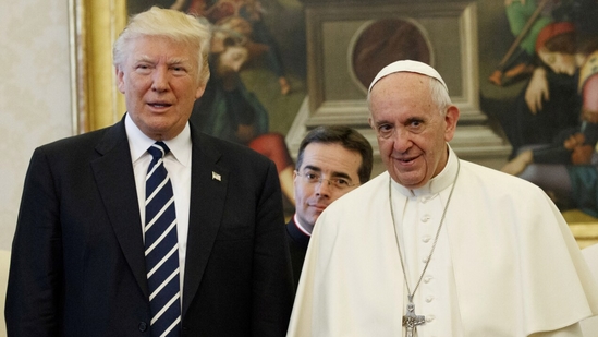 US President Donald Trump and Pope Francis met at the Vatican, May 24, 2017. (File Photo - Reuters)