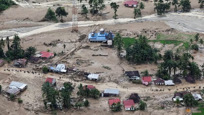 A mosque stands at an area hit by deadly flash floods in Palembayan, Agam regency, West Sumatra province, Indonesia, Nov 30, 2025. (Photo: Reuters/Willy Kurniawan)