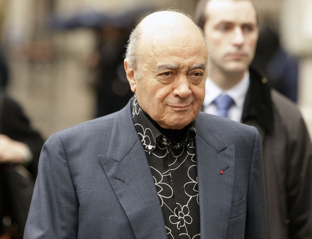 Photo by SHAUN CURRY / AFP  Mohamed Al Fayed, the father of Dodi Fayed who died with Princess Diana in Paris in 1997, arrives at London's High Court, in central London, 14 January 2008, for the inquest into the death of the princess of Wales.