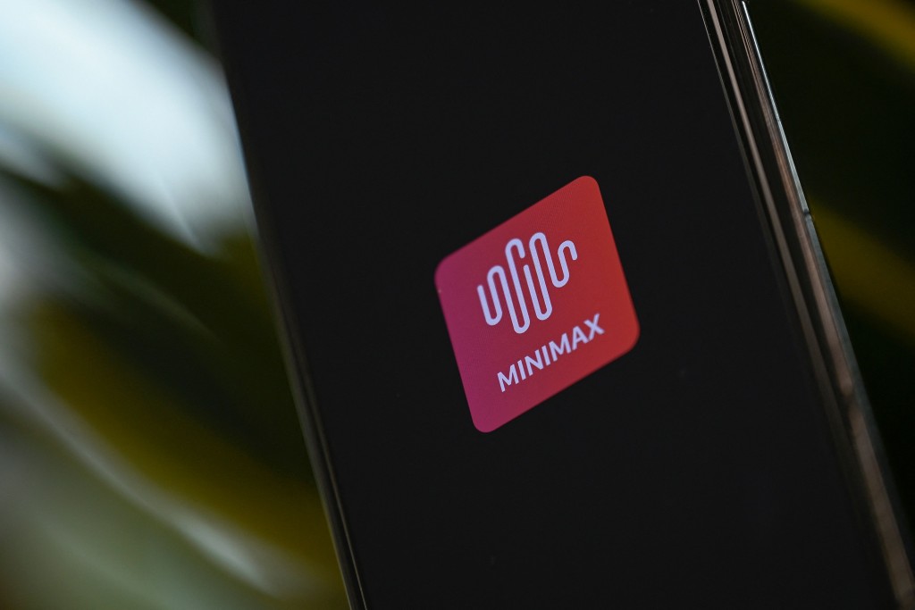 This picture illustration shows a mobile phone's screen showing the logo of Chinese AI MiniMax in Beijing on January 21, 2026. (Photo by WANG Zhao / AFP)
