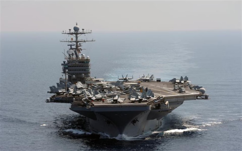 The Nimitz-class aircraft carrier USS Abraham Lincoln transits the Indian Ocean in this U.S. Navy handout photo dated January 18, 2012. REUTERS/U.S. Navy/Chief Mass Communication Specialist Eric S. Powell/Handout