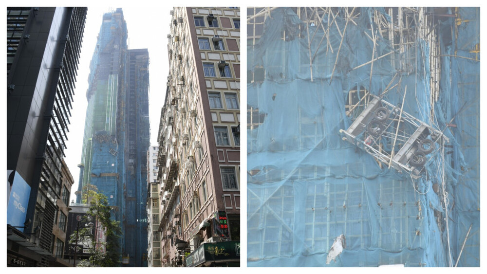 Firefighters would be checking the building to see if its outer walls and remaining scaffolding are structurally sound.