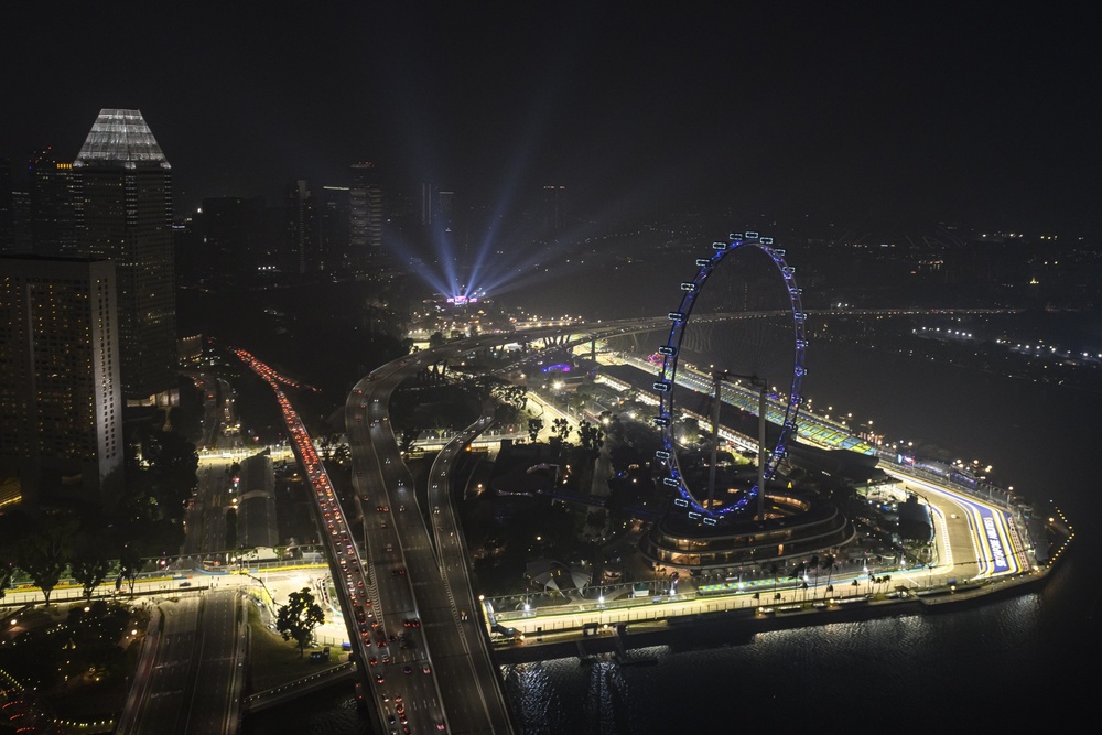 The Marina Bay Street Circuit in Singapore in September 2019. (Bloomberg) The Marina Bay Street Circuit in Singapore in September 2019. (Bloomberg)