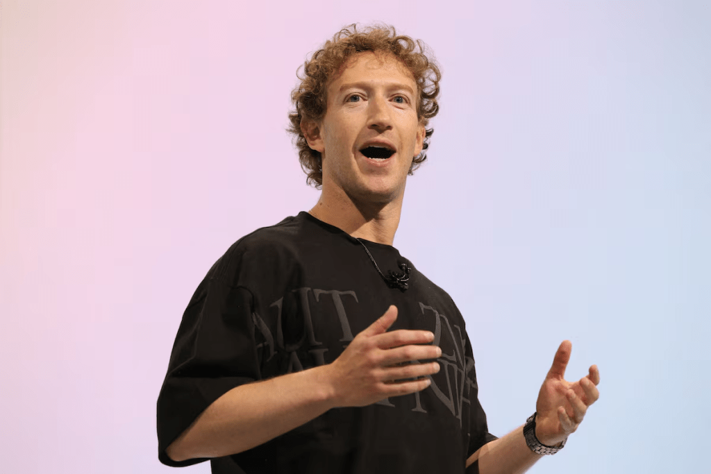 Meta CEO Mark Zuckerberg makes a keynote speech at the Meta Connect annual event at the company's headquarters in Menlo Park, California, U.S., September 25, 2024. REUTERS/Manuel Orbegozo