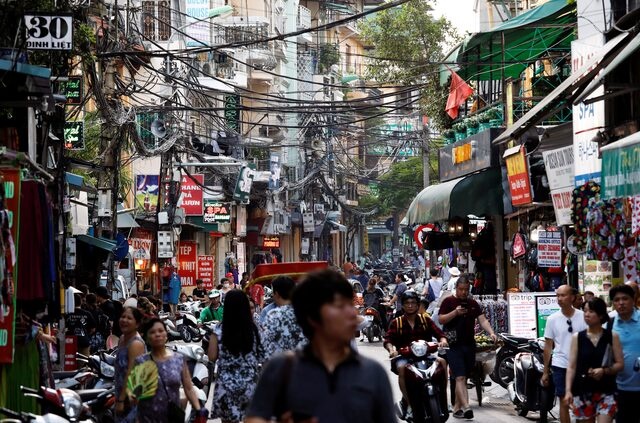 A street of old quarters area is seen in Hanoi, Vietnam June 21, 2019. REUTERS/Kham