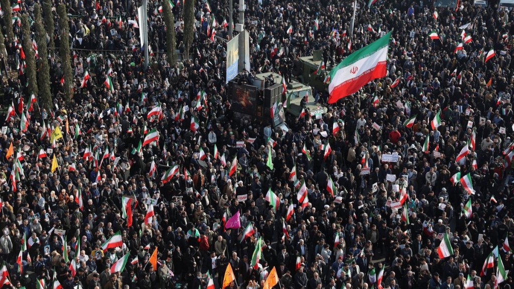 Pro-government rally in Tehran. Reuters
