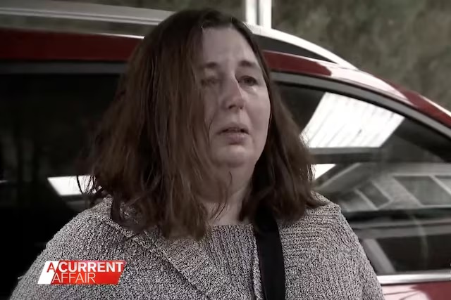 Erin Patterson speaks to the media outside her home in Leongatha, Victoria, Australia in a screengrab obtained on November 3, 2023, AAP/Nine News via REUTERS