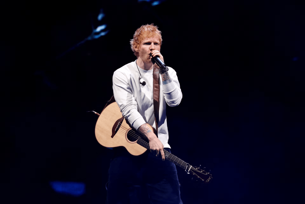 Ed Sheeran performs during the iHeartRadio Jingle Ball concert at Madison Square Garden, in New York City, U.S., December 12, 2025. REUTERS/Kylie Cooper 