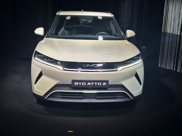 Chinese car manufacturer BYD's Atto 2 is pictured during a car presentation, in Turin, Italy, February 10, 2025. (Reuters) Chinese car manufacturer BYD's Atto 2 is pictured during a car presentation, in Turin, Italy, February 10, 2025. (Reuters)