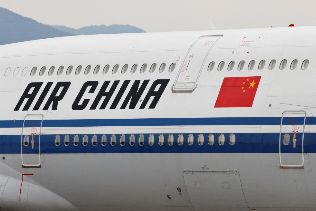 Air China flight is seen as Chinese Premier Li Qiang arrives to attend the trilateral summit with his South Korean and Japanese counterparts  in Seoul, South Korea, May 26, 2024. REUTERS