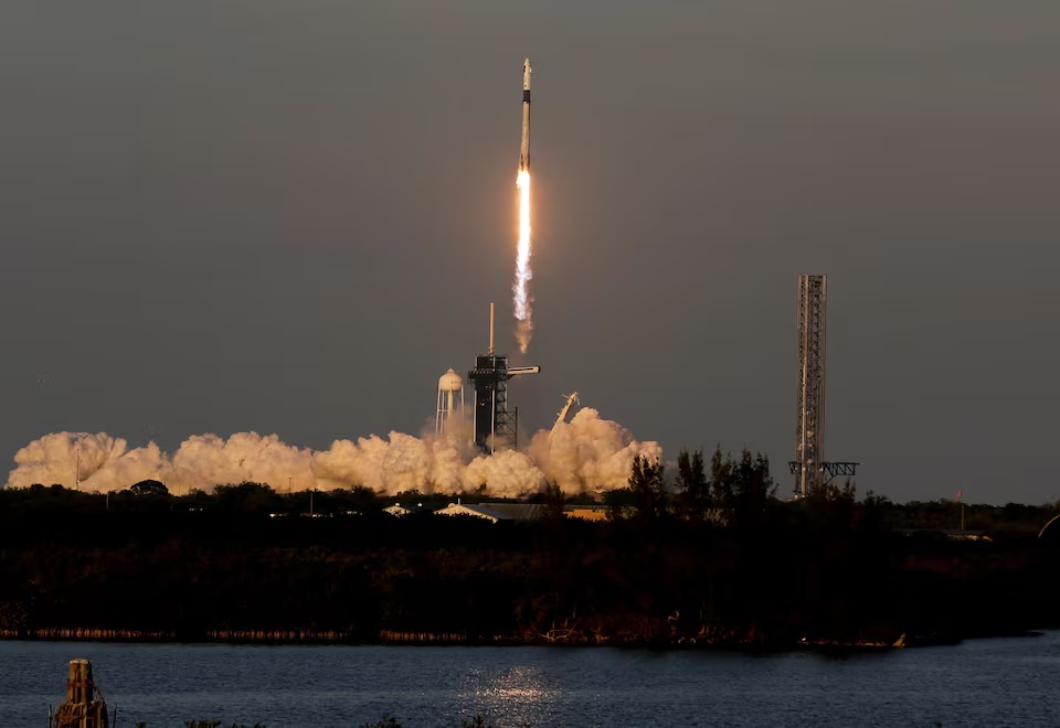 SpaceX's Falcon 9 rocket lifts off, carrying NASA's Crew-10 astronauts to the International Space Station at the Kennedy Space Center in Cape Canaveral, Florida, U.S., March 14, 2025. REUTERS/Joe Skipper/File Photo