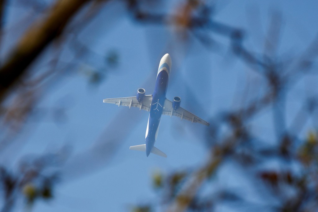 FILE PHOTO: An IndiGo flight takes off from Kempegowda International Airport in Bengaluru, India, December 6, 2025. REUTERS/Priyanshu Singh/File Photo