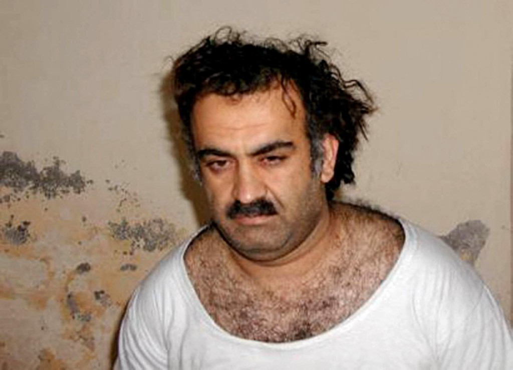 Photo by HANDOUT / US GOVERNMENT / AFP. This handout photo obtained March 1, 2003, shows, Khalid Sheikh Mohammed, alleged organizer of the September 11, 2001, attacks, shortly after his capture.