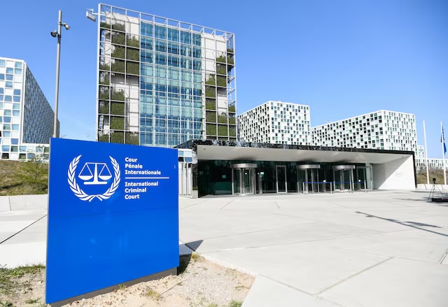 An exterior view of the International Criminal Court in the Hague, Netherlands, March 31, 2021. REUTERS/Piroschka van de Wouw/File Photo