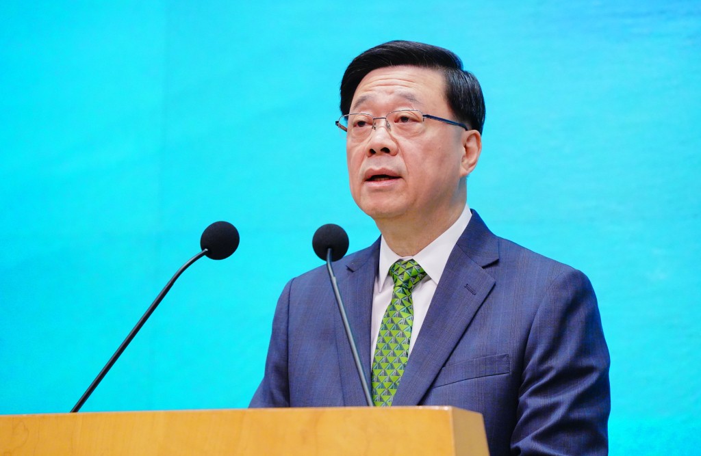 John Lee says the government will actively promote Hong Kong as a leading hub for cultural and arts exchange. 