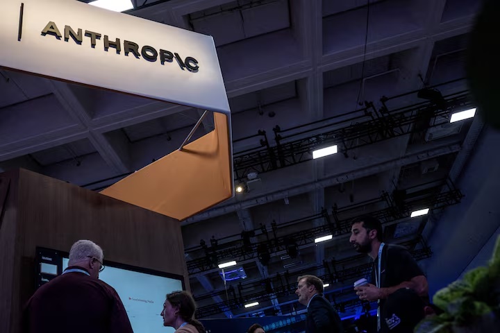 People visit an Anthropic booth at Moscone Center during the Dreamforce 2026 technology summit in San Francisco, California, US, September 17, 2026. REUTERS/Carlos Barria/File Photo