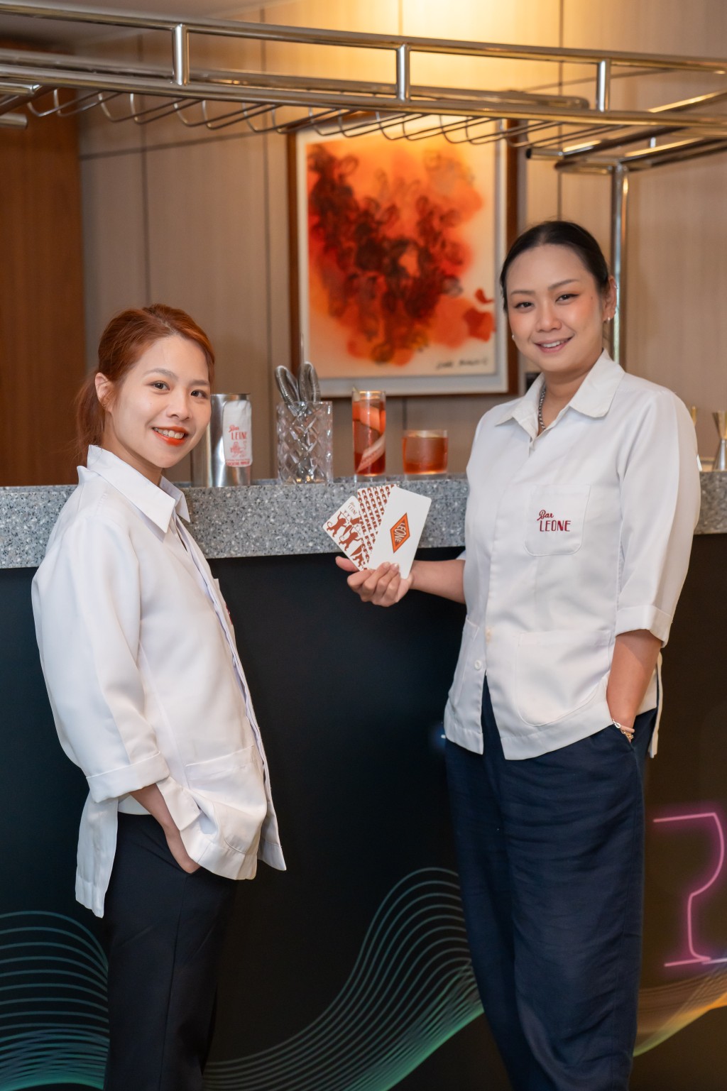 To further showcase Hong Kong's unique dining experiences, non-alcoholic signature cocktails were served by Bar Leone, which was ranked No. 1 on The World's 50 Best Bars 2025 list. To further showcase Hong Kong's unique dining experiences, non-alcoholic signature cocktails were served by Bar Leone, which was ranked No. 1 on The World's 50 Best Bars 2025 list.