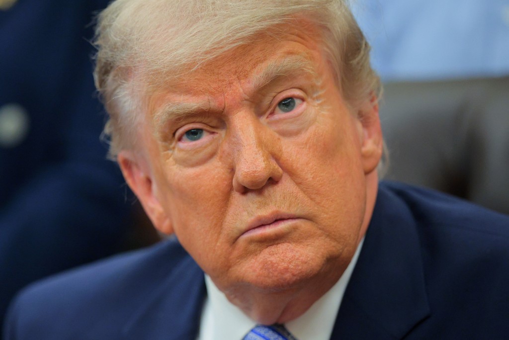 U.S. President Donald Trump looks on during an event in the Oval Office of the White House on May 21, 2026 in Washington, DC. Trump announced an extension of Biden-era EPA deadlines for the phase-out of hydrofluorocarbons (HFCs) under the 2023 Technology Transitions Rule, claiming that phasing out deadlines and exempting road refrigeration equipment would lower grocery prices. Chip Somodevilla/Getty Images/AFP