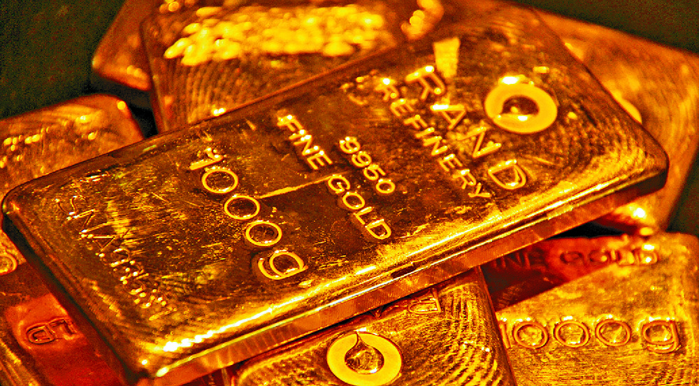 Gold hit a record US$3,148 yesterday but the precious metal could see a long overdue correction as Donald Trump’s tariffs bite. REUTERS, XINHUA Gold hit a record US$3,148 yesterday but the precious metal could see a long overdue correction as Donald Trump’s tariffs bite. REUTERS, XINHUA