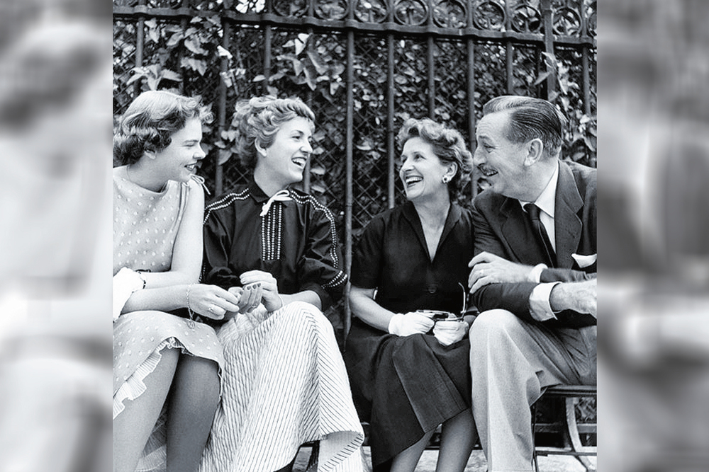 Walt and Lilly married in 1925 and they had two daughters – Diane and Sharon.