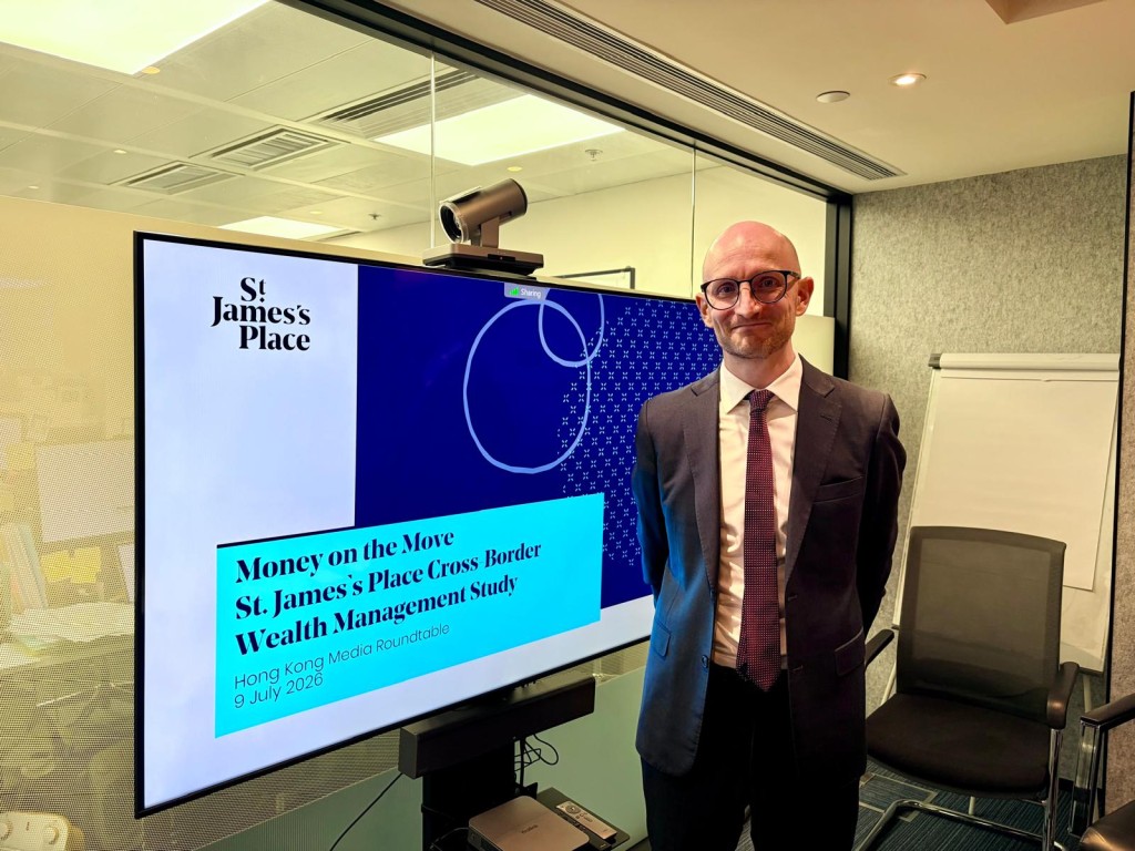 Oliver Wickham, chief executive of St. James’s Place Hong Kong