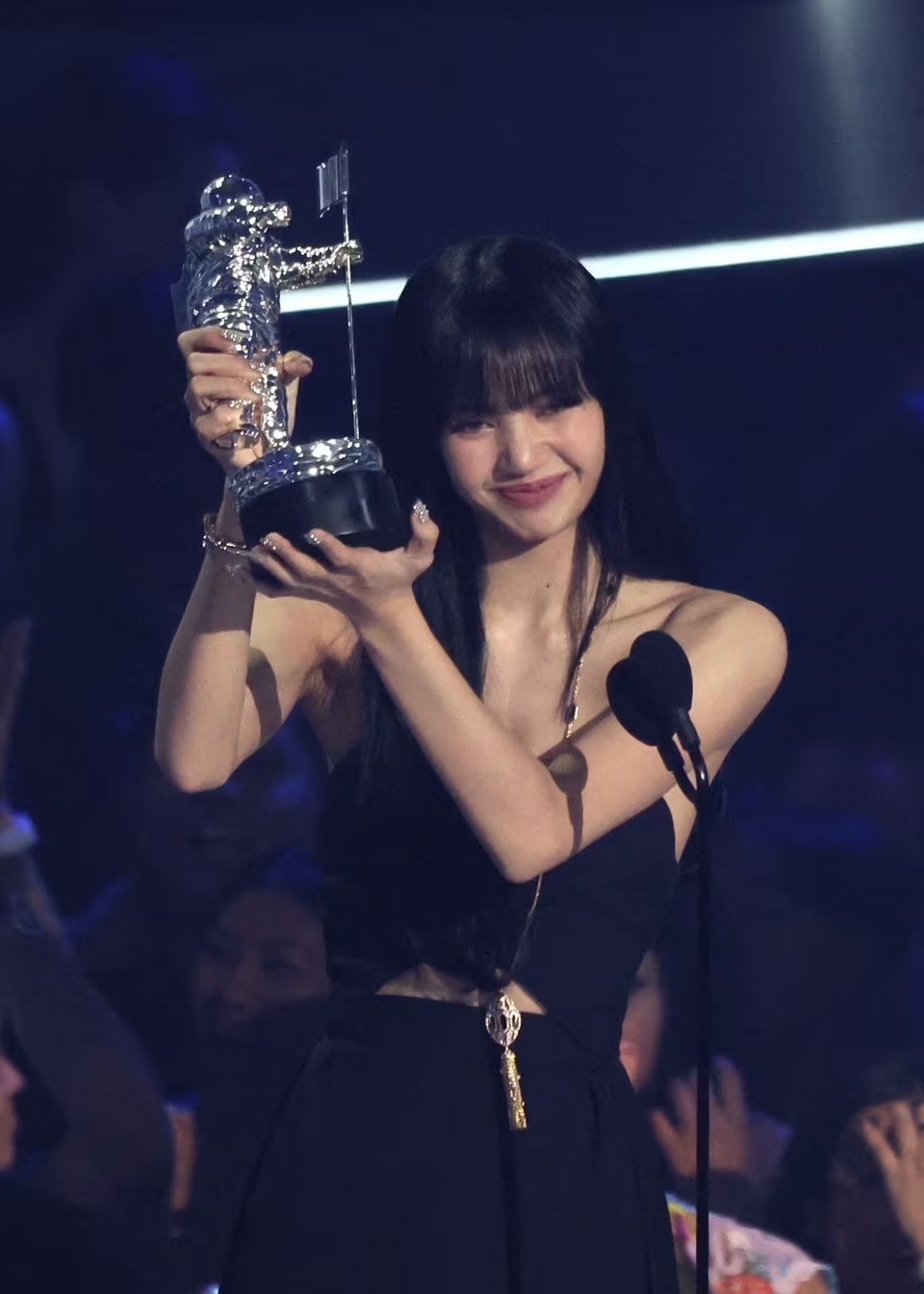 Lisa accepts the award for Best K-pop for Lisa accepts the award for Best K-pop for