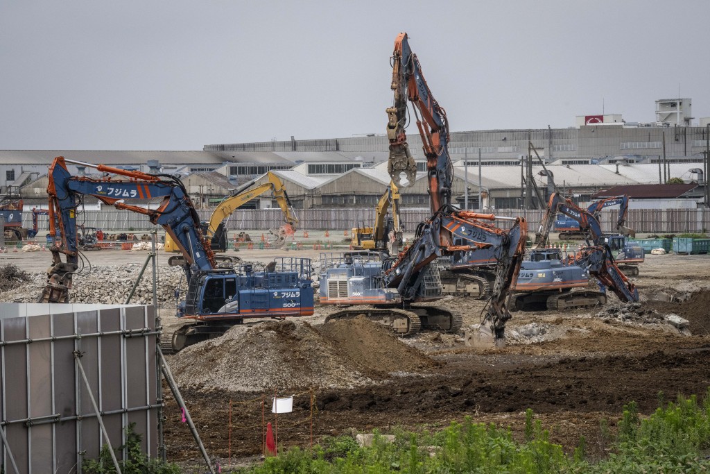 Photo by YUICHI YAMAZAKI / AFP. This picture taken on June 30, 2026 shows the site of a data centre construction project in Hino, Tokyo prefecture.