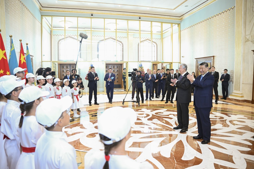 Chinese President Xi Jinping arrives in Astana, Kazakhstan, July 2, 2024, for the 24th Meeting of the Council of Heads of State of the Shanghai Cooperation Organization, and a state visit to Kazakhstan at the invitation of Kazakh President Kassym-Jomart Tokayev.  (Xinhua/Xie Huanchi)