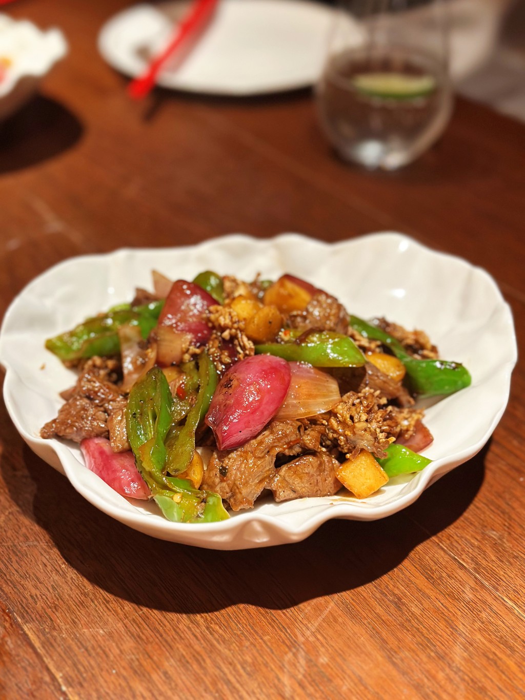 Wok-Fried Beef Tenderloin.