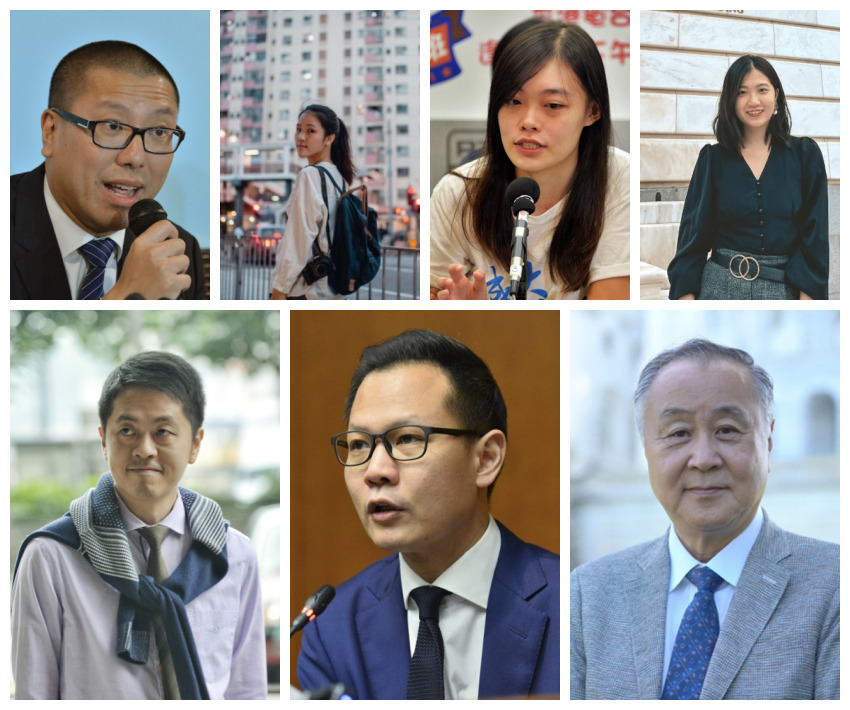The seven activists who had their passports revoked are (clockwise from top left) Kevin Yam Kin-fung, Hui Wing-ting, Joey Siu Nam, Kwok Fung-yee, Elmer Yuan Gong-yi, Dennis Kwok Wing-hang and Ted Hui Chi-fung. (Sing Tao) The seven activists who had their passports revoked are (clockwise from top left) Kevin Yam Kin-fung, Hui Wing-ting, Joey Siu Nam, Kwok Fung-yee, Elmer Yuan Gong-yi, Dennis Kwok Wing-hang and Ted Hui Chi-fung. (Sing Tao)